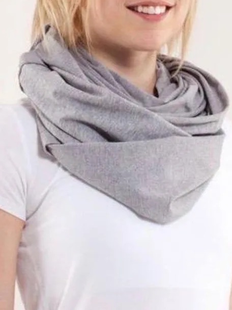 Lululemon Gray Women's Infinity Scarf - Soft Knit
